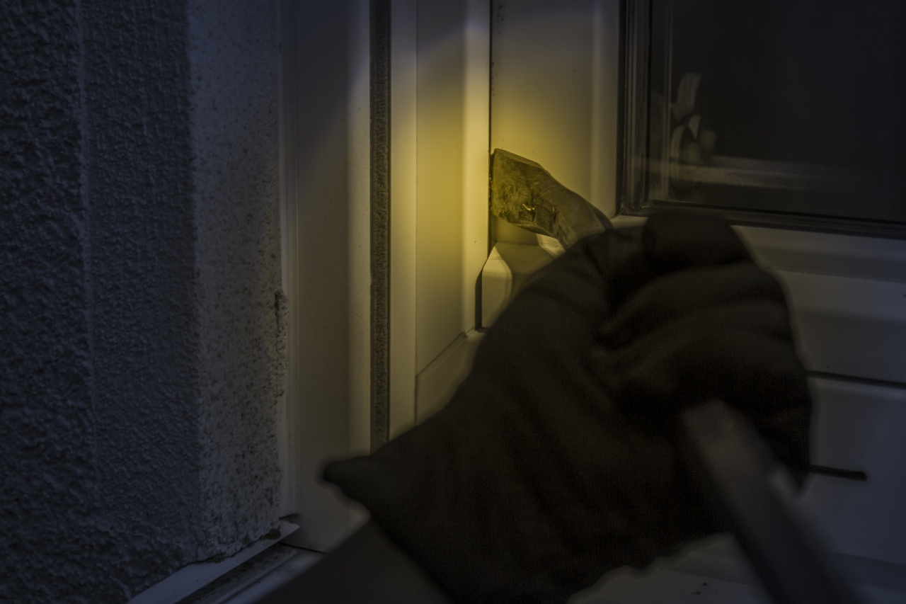 Burglar, At Night, Window, Crowbar, Flashlight, Glove